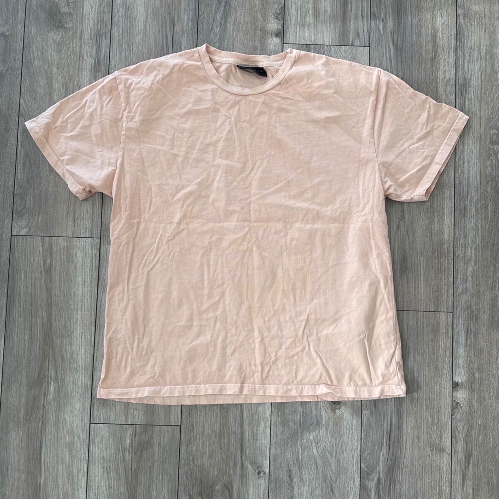 NO BOUNDARIES Mens‎ Pink Short Sleeve Crew Neck T Shirt Size M